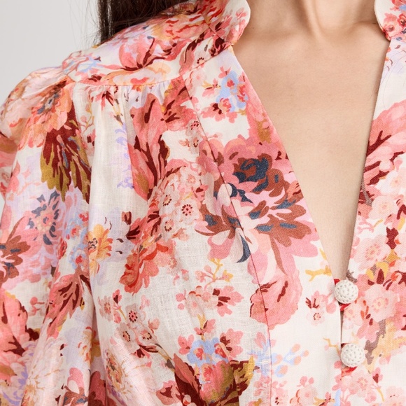 Zimmermann Devi Plunge Mini Dress AU 3. US Size 10 BNWT - Picture 3 of 15